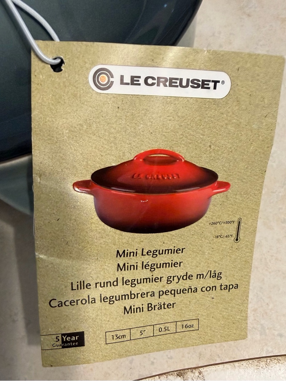 Le Creuset Petite Round Casserole Ocean Blue Very Rare NWT - Picture 7 of 7